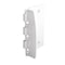 Prime-Line 2-3/4 in. Door Lock Steel Painted White Flip-Action Door Lock U 9888 - alternate 1